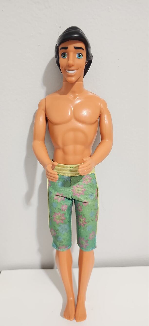 Disney Mattel Prince Eric Doll The Little Mermaid Tropical Splash Loose Barbie
